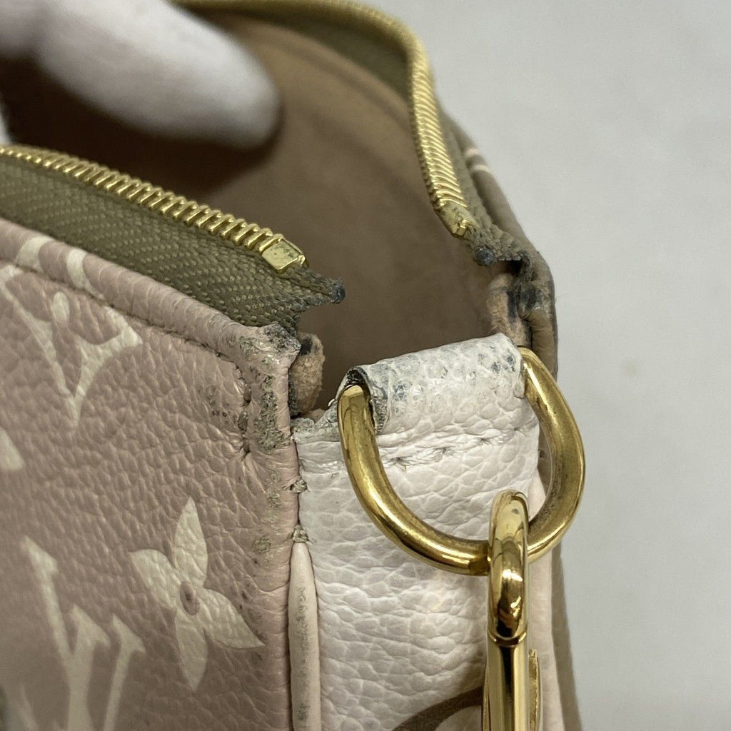 Louis Vuitton Pouch Monogram Empreinte Mini Pochette Khaki Beige — view 7