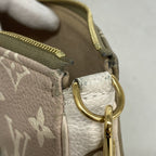 Louis Vuitton Pouch Monogram Empreinte Mini Pochette Khaki Beige — view 7