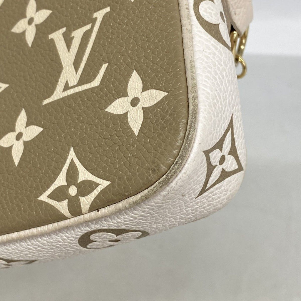 Louis Vuitton Pouch Monogram Empreinte Mini Pochette Khaki Beige — view 6