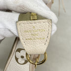 Louis Vuitton Pouch Monogram Empreinte Mini Pochette Khaki Beige — view 5