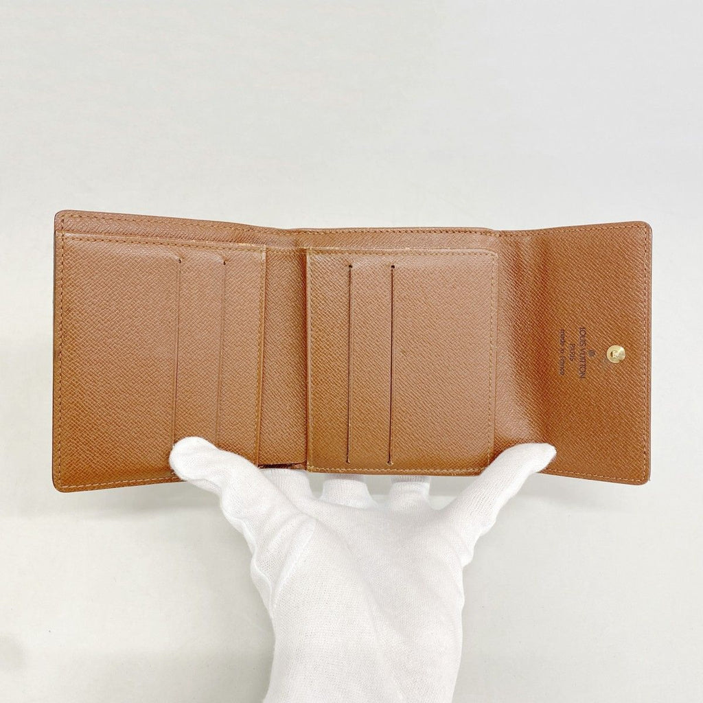 Louis Vuitton Trifold Wallet Monogram Porte-Monnaie Billets Cult Cles Brown — view 3