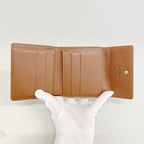 Louis Vuitton Trifold Wallet Monogram Porte-Monnaie Billets Cult Cles Brown — view 3