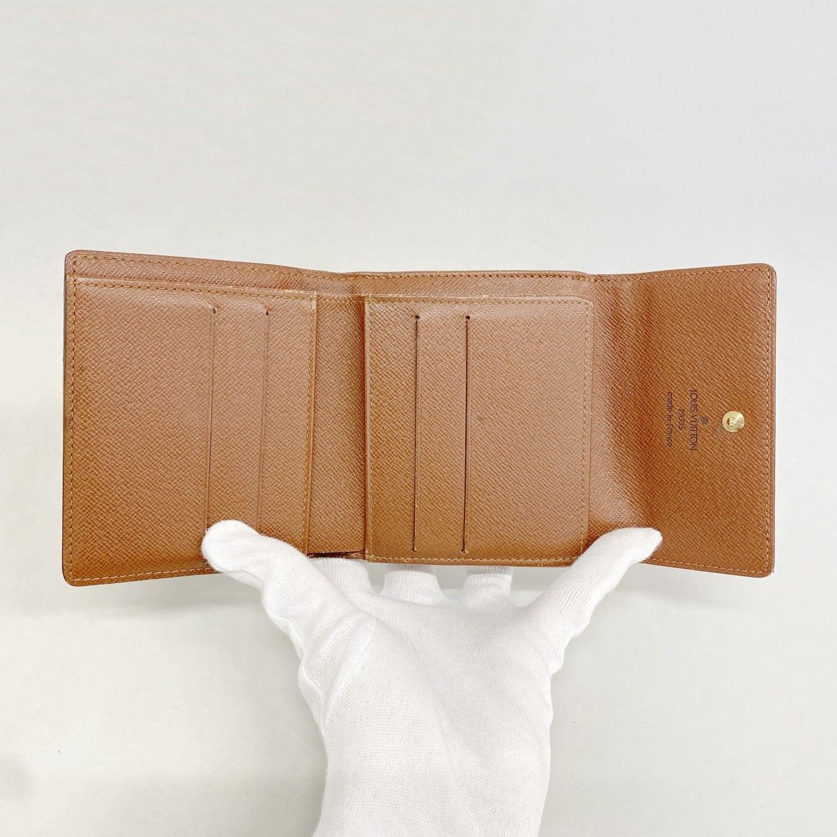Louis Vuitton Trifold Wallet Monogram Porte-Monnaie Billets Cult Cles Brown — view 3
