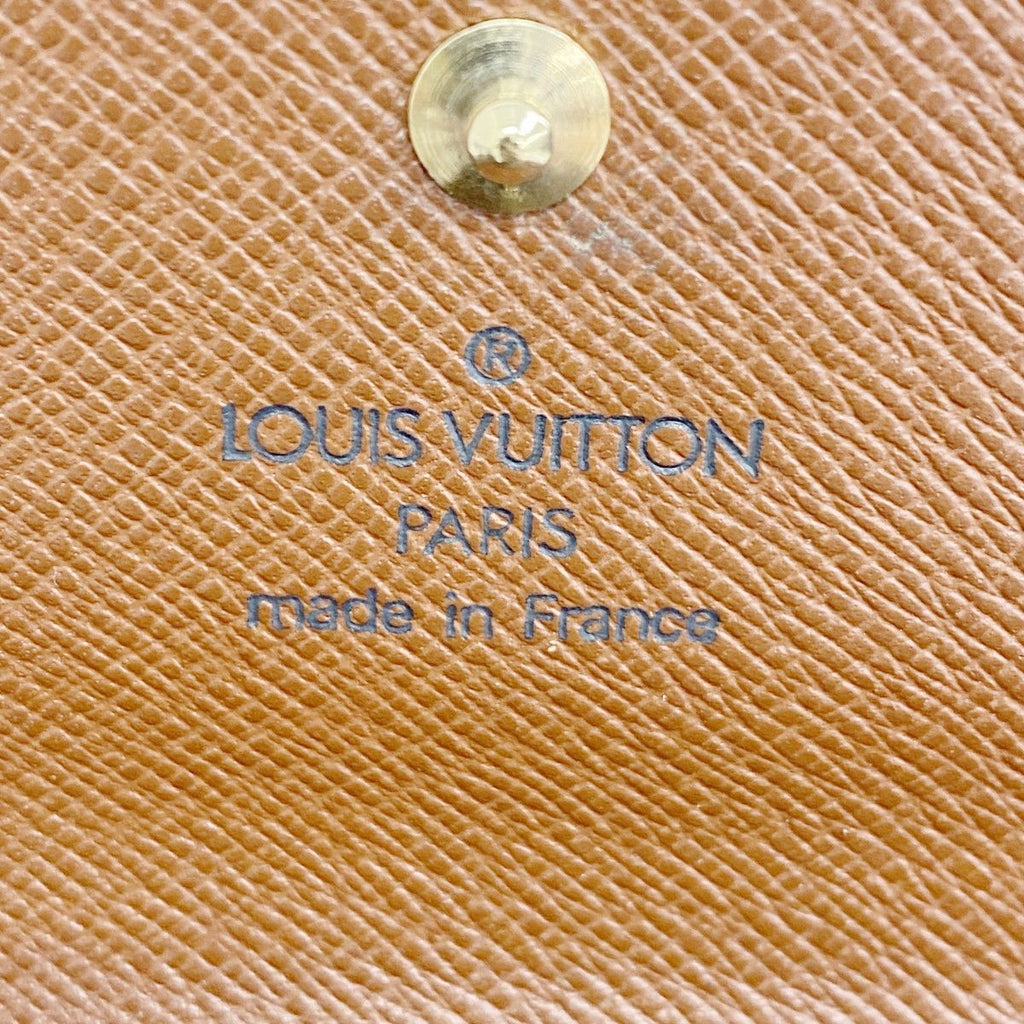 Louis Vuitton Trifold Wallet Monogram Porte-Monnaie Billets Cult Cles Brown — view 4