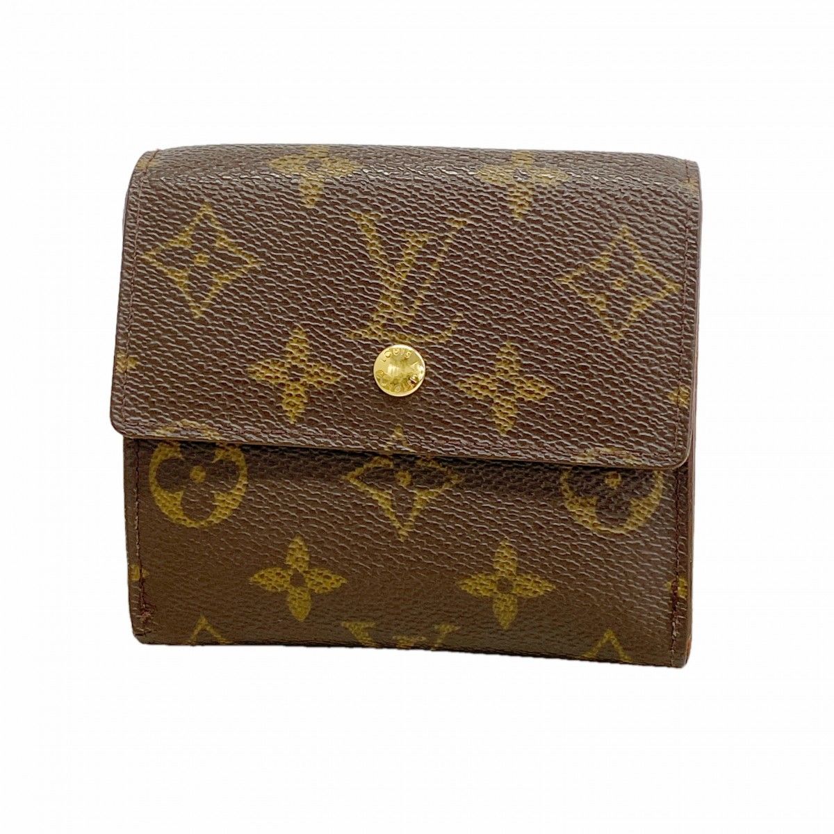Louis Vuitton Trifold Wallet Monogram Porte-Monnaie Billets Cult Cles Brown