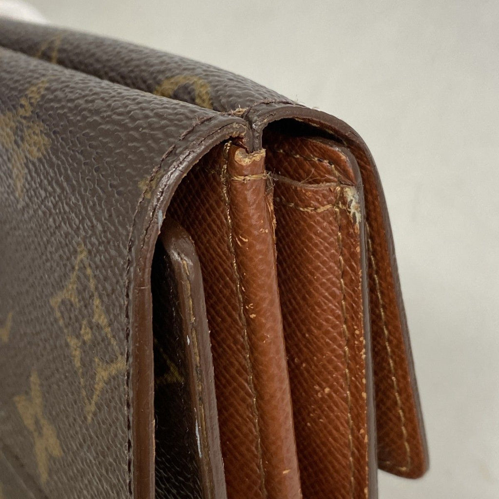 Louis Vuitton Trifold Wallet Monogram Porte-Monnaie Billets Cult Cles Brown — view 6