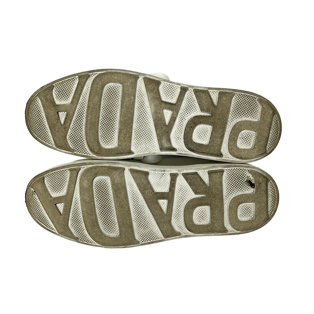 Prada Sneakers 38 White Light Gray Leather — view 4