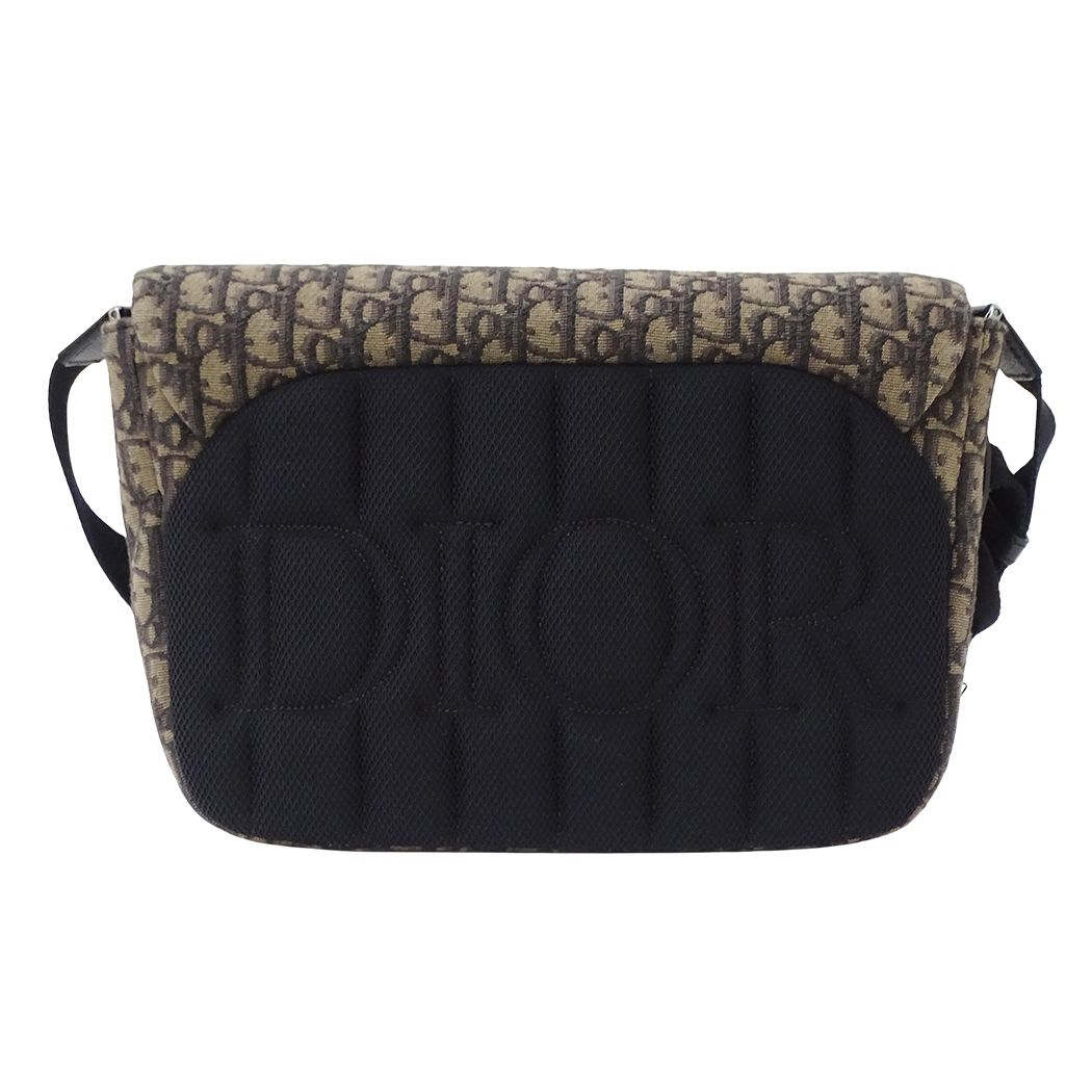 Dior Shoulder Bag Oblique Jacquard Hit the Road Brown — view 2
