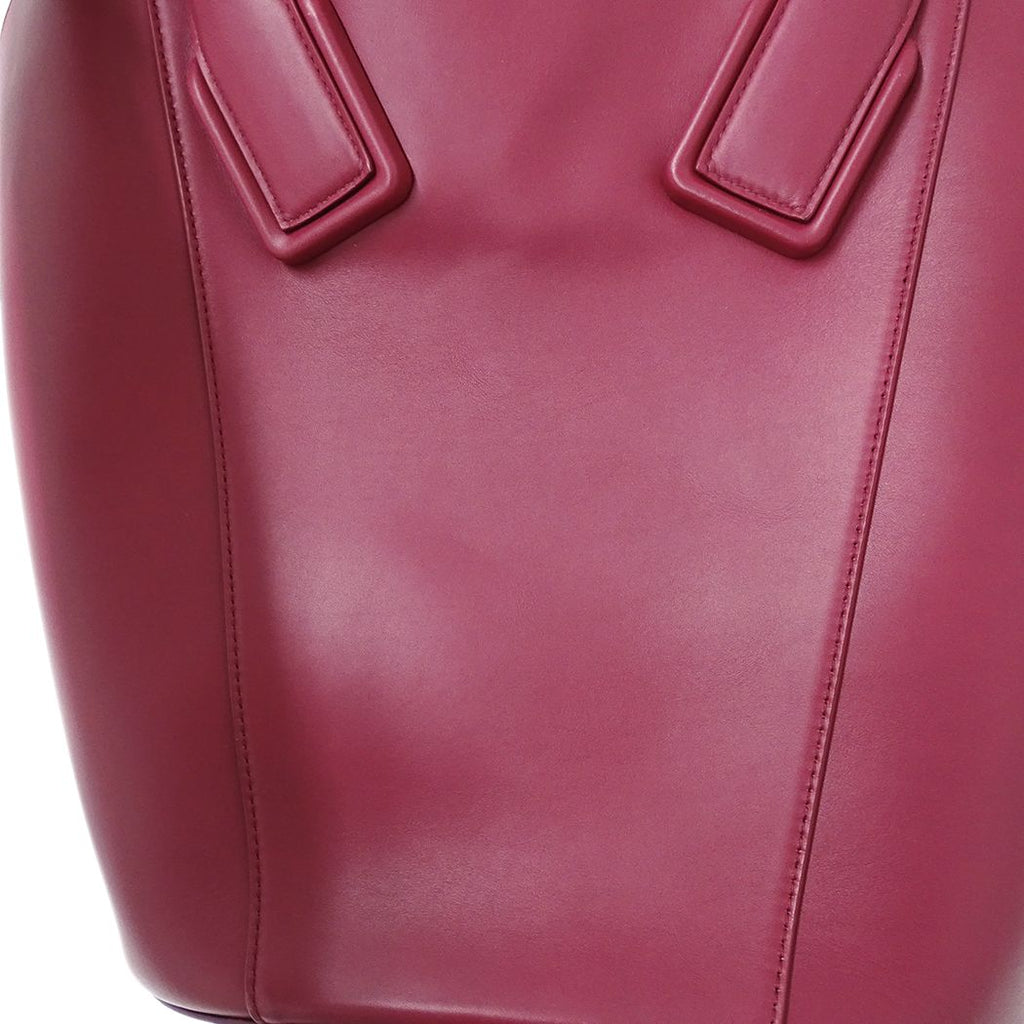 Bottega Veneta Tote Leather Basket Large with Pink Purple Pouch — view 9