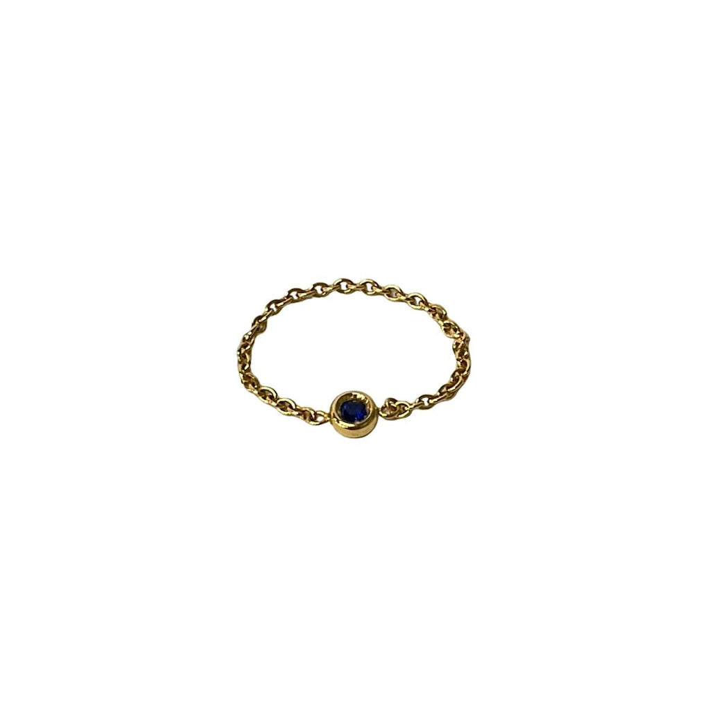 Dior Ring 48 18k Yellow Gold Navy
