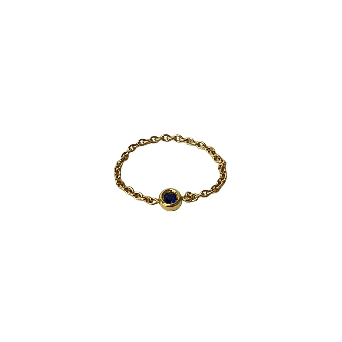 Dior Ring 48 18k Yellow Gold Navy