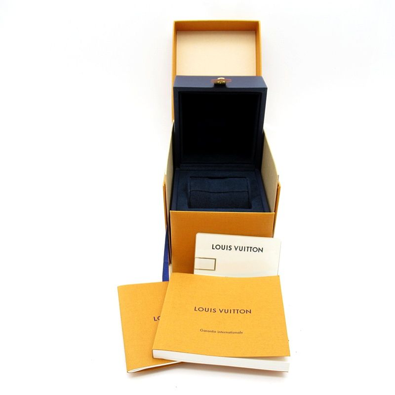 Louis Vuitton Tambour Monogram Slim Watch 33 Diamond OH Finished Box SS Rubber — view 6