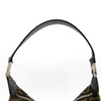 Fendi Zucca Shoulder Bag Canvas Leather Brown Black — view 2