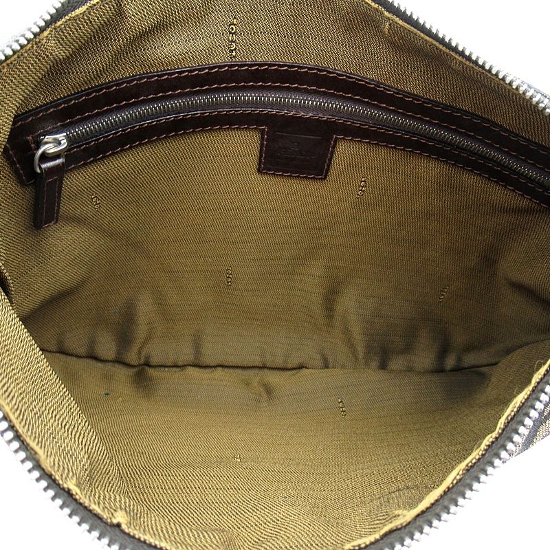 Fendi Zucca Shoulder Bag Canvas Leather Brown — view 7