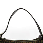 Fendi Zucca Shoulder Bag Canvas Leather Brown — view 2