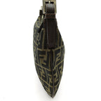 Fendi Zucca Shoulder Bag Canvas Leather Brown — view 5