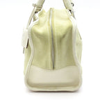 Loewe Amazona 28 Suede Leather Handbag Beige — view 3