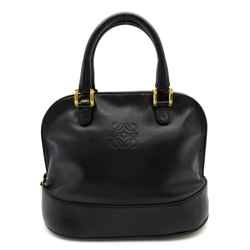 Loewe Anagram Handbag Leather Black