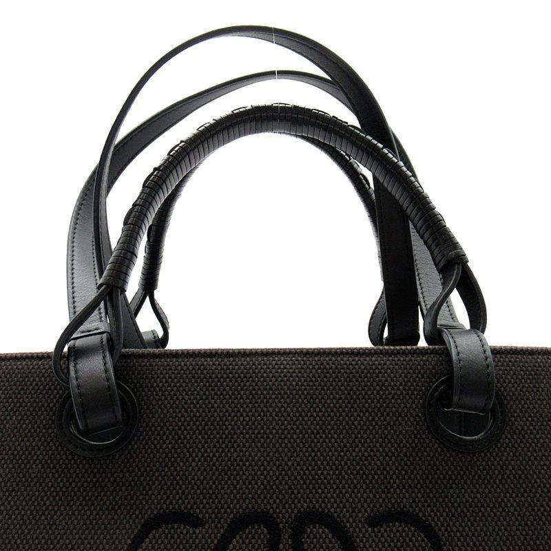 Loewe Anagram 2-Way Tote Jacquard Black — view 2