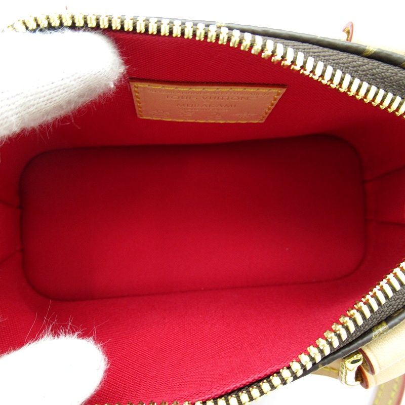 Louis Vuitton LV Takashi Murakami Nano Alma Monogram Handbag Brown — view 7