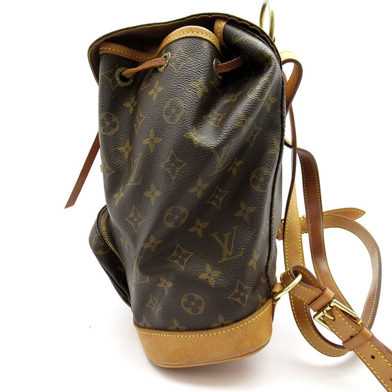 Louis Vuitton Montsouris MM Monogram Backpack Brown — view 3