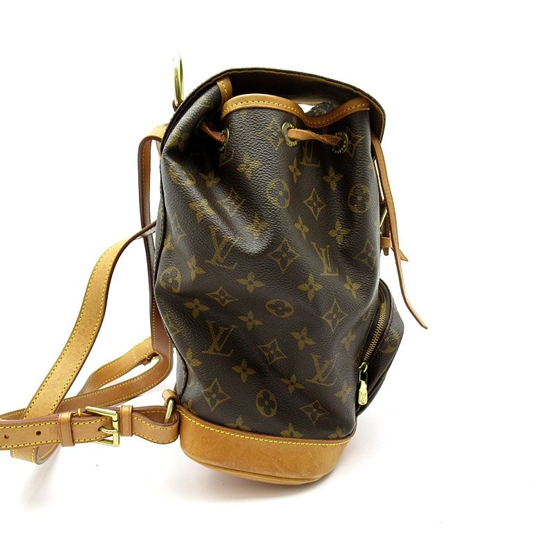 Louis Vuitton Montsouris MM Monogram Backpack Brown — view 5