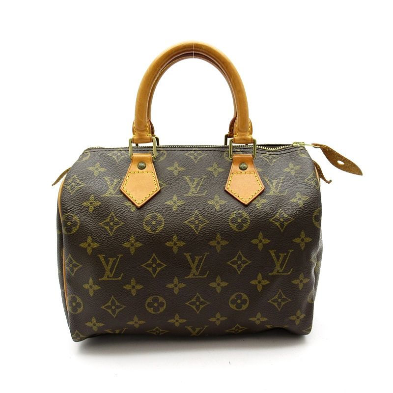 Louis Vuitton Speedy 25 Monogram Handbag Brown