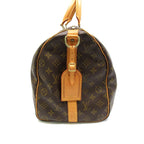 Louis Vuitton Keepall Bandouliere 45 Monogram Boston Bag Brown — view 5