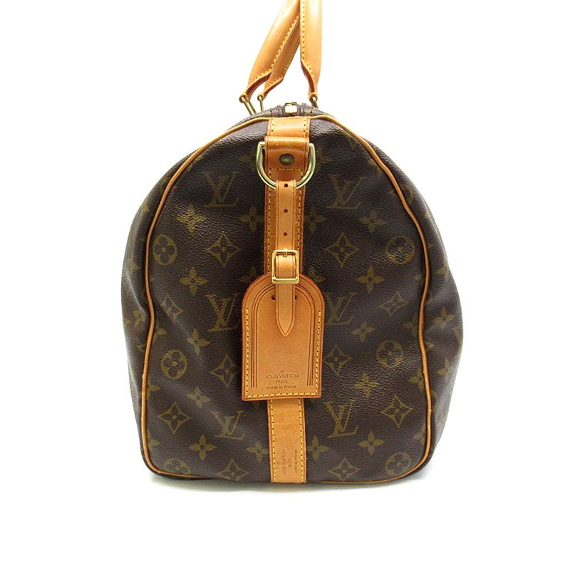 Louis Vuitton Keepall Bandouliere 45 Monogram Boston Bag Brown — view 5
