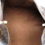 Louis Vuitton Keepall Bandouliere 45 Monogram Boston Bag Brown — view 7