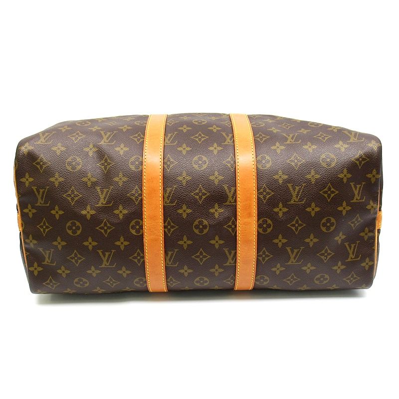 Louis Vuitton Keepall Bandouliere 45 Monogram Boston Bag Brown — view 6