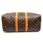 Louis Vuitton Keepall Bandouliere 45 Monogram Boston Bag Brown — view 6