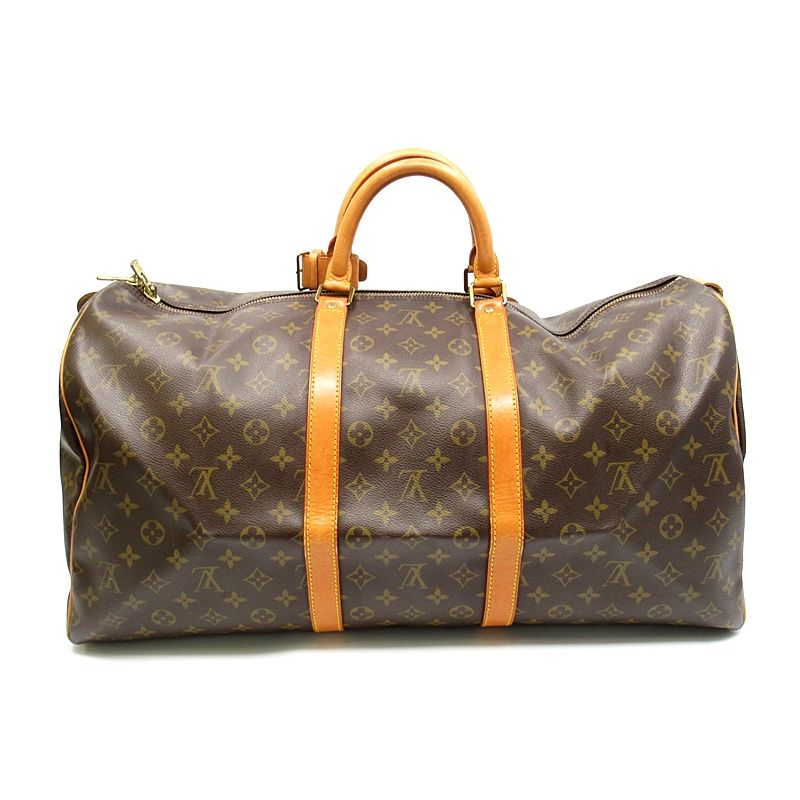Louis Vuitton Keepall 55 Monogram Boston Bag Brown — view 4