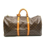 Louis Vuitton Keepall 55 Monogram Boston Bag Brown — view 4