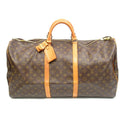 Louis Vuitton Keepall 60 Monogram Boston Bag Brown