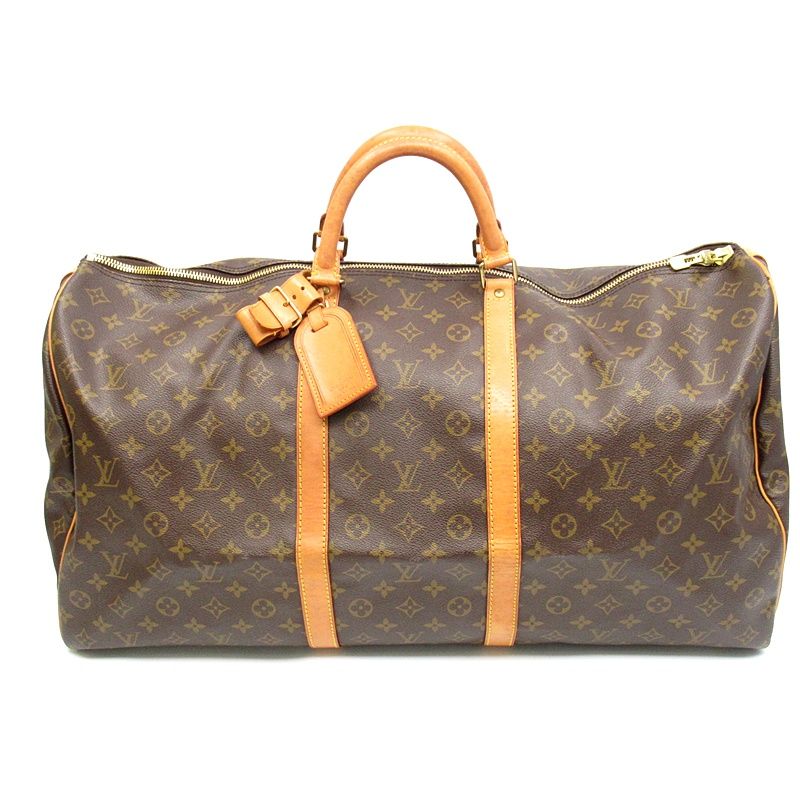 Louis Vuitton Keepall 60 Monogram Boston Bag Brown