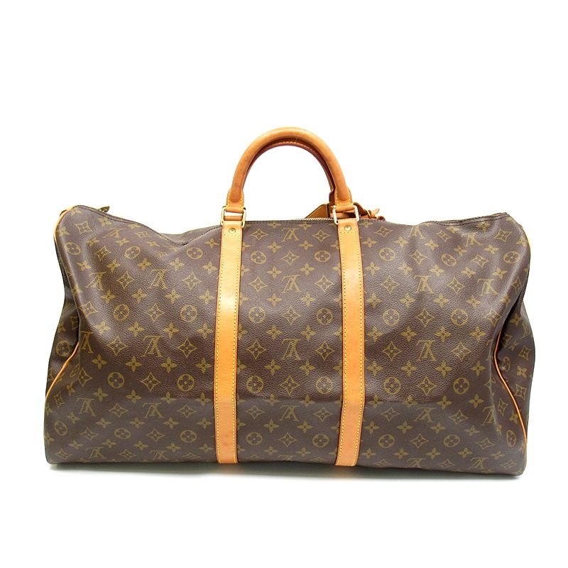 Louis Vuitton Keepall 60 Monogram Boston Bag Brown — view 4