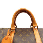 Louis Vuitton Keepall Bandouliere 50 Monogram Boston Bag Brown — view 2