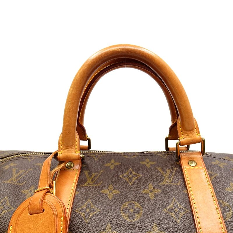 Louis Vuitton Keepall Bandouliere 50 Monogram Boston Bag Brown — view 2