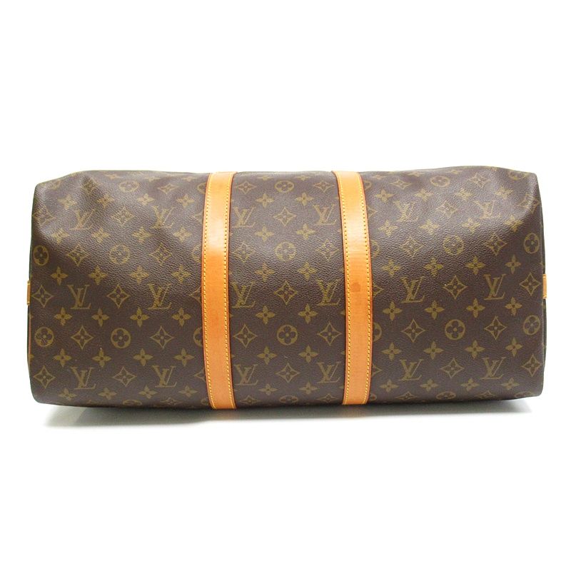 Louis Vuitton Keepall Bandouliere 50 Monogram Boston Bag Brown — view 6