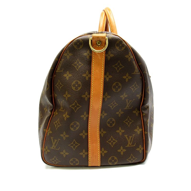 Louis Vuitton Keepall Bandouliere 50 Monogram Boston Bag Brown — view 5