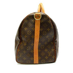 Louis Vuitton Keepall Bandouliere 50 Monogram Boston Bag Brown — view 5