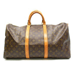 Louis Vuitton Keepall Bandouliere 50 Monogram Boston Bag Brown — view 4