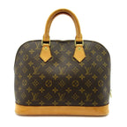 Louis Vuitton Alma Monogram Handbag Brown