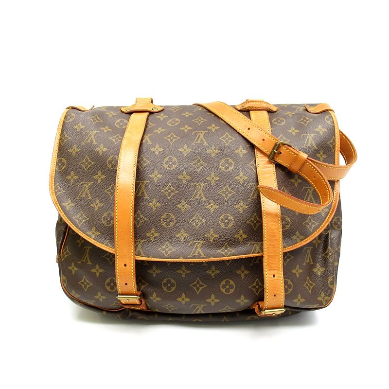 Louis Vuitton Saumur 43 Monogram Shoulder Bag Brown — view 4