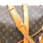 Louis Vuitton Saumur 43 Monogram Shoulder Bag Brown — view 2