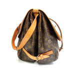 Louis Vuitton Saumur 43 Monogram Shoulder Bag Brown — view 3
