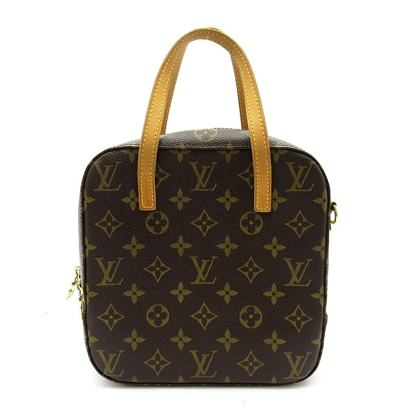 Louis Vuitton Spontini Monogram Handbag Brown — view 4