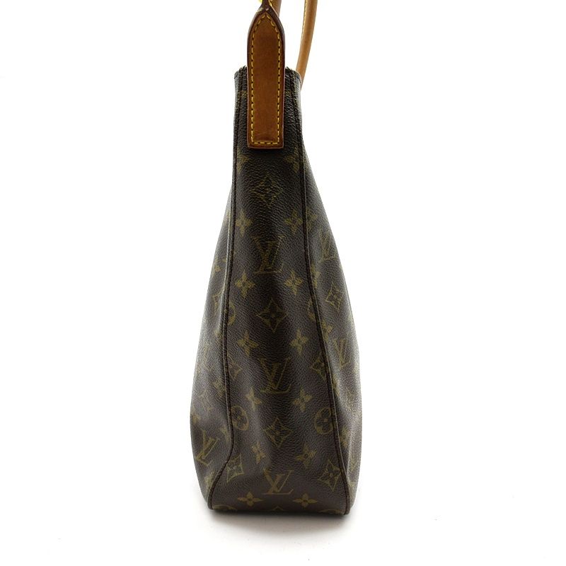 Louis Vuitton Looping GM Monogram Shoulder Bag Brown — view 5