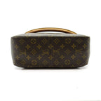 Louis Vuitton Looping GM Monogram Shoulder Bag Brown — view 6